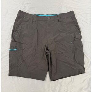 Amazon Luly Yang Men XL Black Cargo Work Shorts Z4DS23MSH02 Stretch Techwear